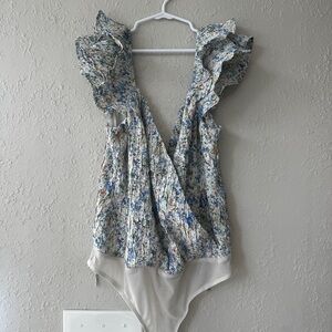 Lulu’s Floral Bodysuit Spring Summer